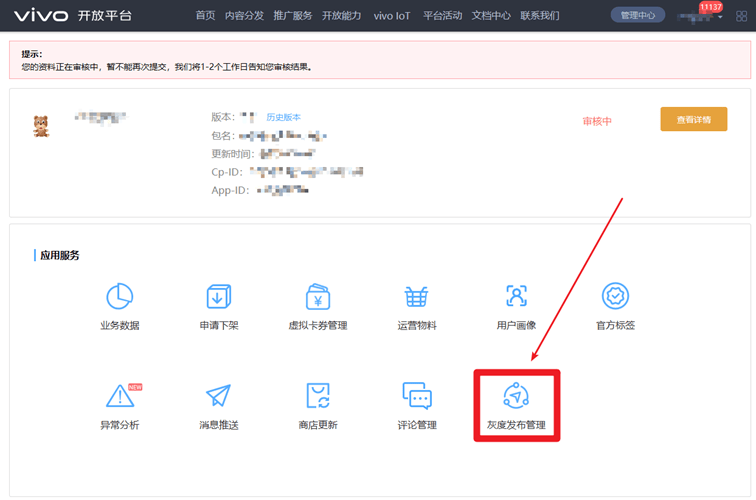 vivo搜索vivo灰度发布能力接入指南